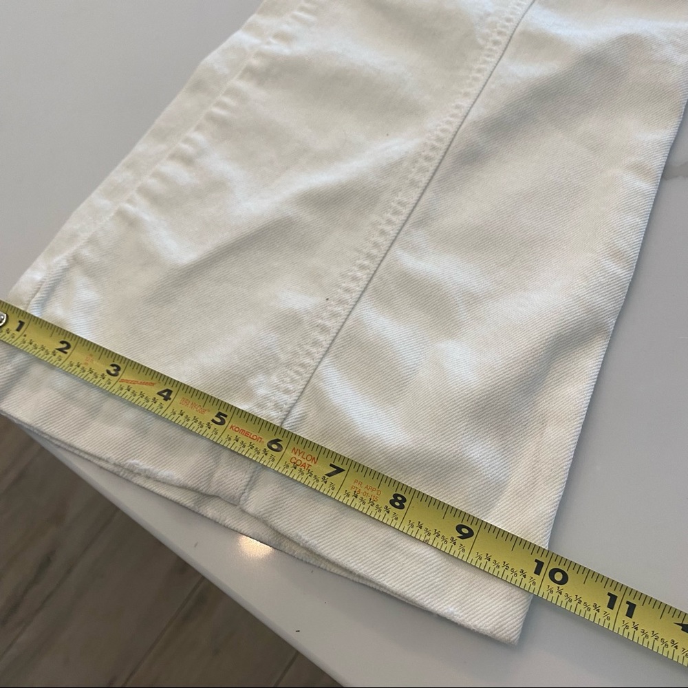 Current Elliott White Exposed Button Fly Flare Je… - image 7